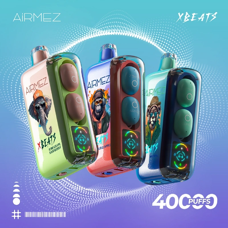 Airmez Xbeats 40K disposable e-cigarette with smart screen and rechargeable design